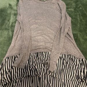 First Looks Heather Gray Knit Top